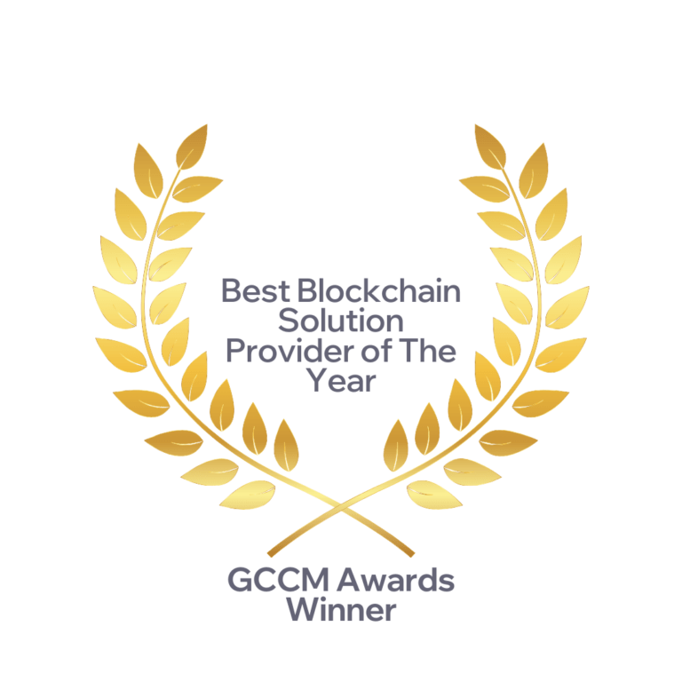 Best blockchain solution provider of the year GCCM Awards